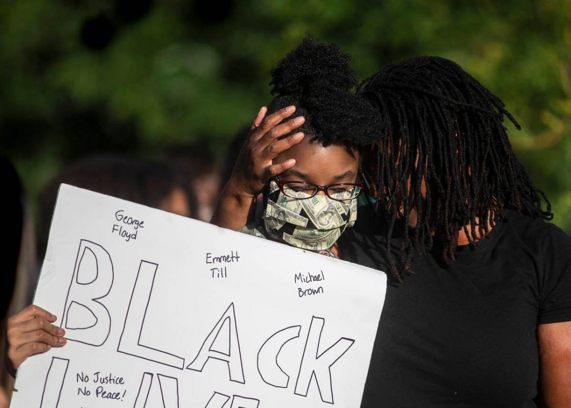 Thousands of people showed up at a Black Lives Matter event at Kianga Isoke Palacio Park on Fri ...