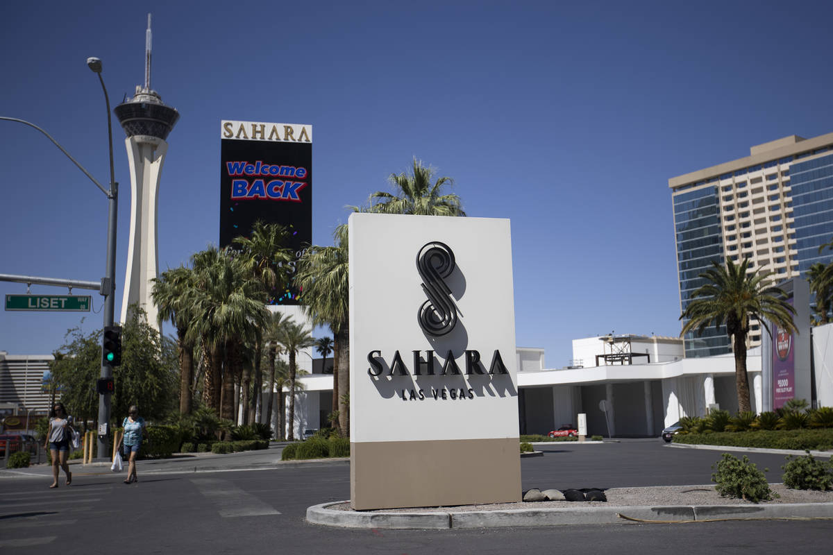 The Sahara is open for guests and gamblers as casinos are reopened for the fourth day since cor ...