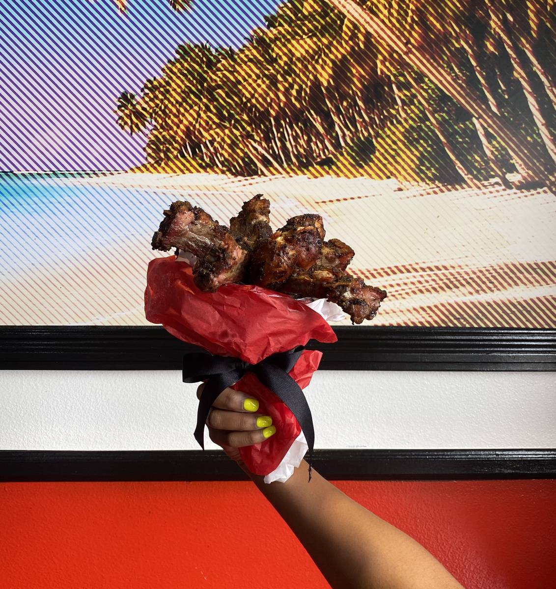 Big Jerk Caribbean is offering a chicken and rib bouquet for Father's Day. (Big Jerk Caribbean)