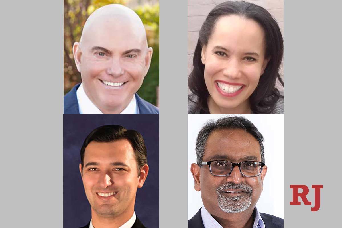 Candidates for Nevada System of Higher Education Board of Regents District 3 seat, clockwise fr ...