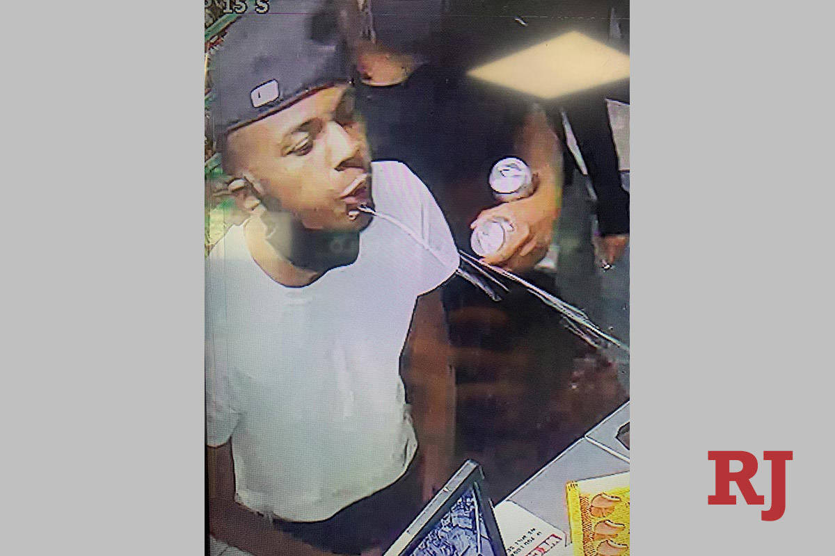 A suspect in the June 1, 2020, armed robbery near East Twain Avenue and University Center Drive ...
