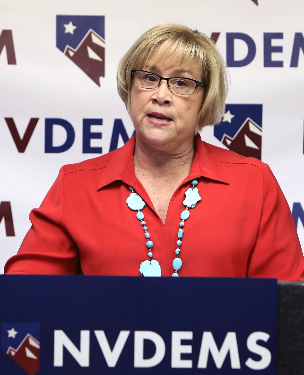 Democrat Roberta Lange candidate for Nevada Senate District 7. (Bizuayehu Tesfaye/Las Vegas Rev ...