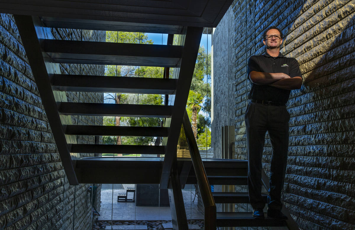 Owner Jim Morgan during a tour of Lefty Rosenthal's former home on Monday, Dec. 9, 2019, in Las ...