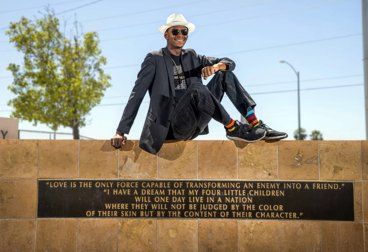 Rev. Vance "Stretch" Sanders, a community organizer with the Black Lives Matter movement, sits ...