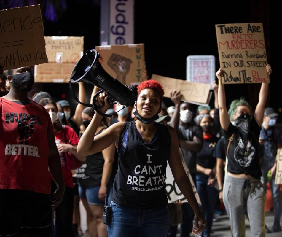 Zyera Dorsey, a local organizer who took control of the march against police brutality when it ...