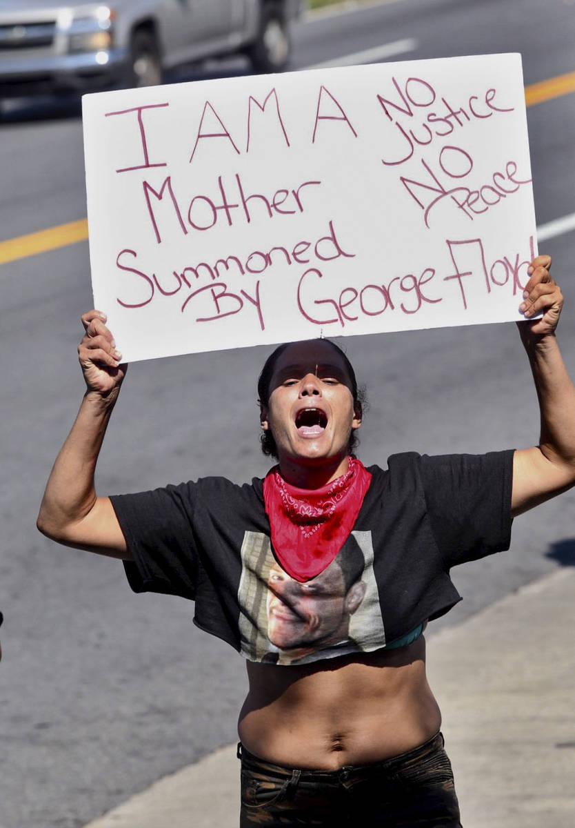 Protesters gather outside the Wendy's fast food restaurant in Atlanta on Saturday, June 13, 202 ...