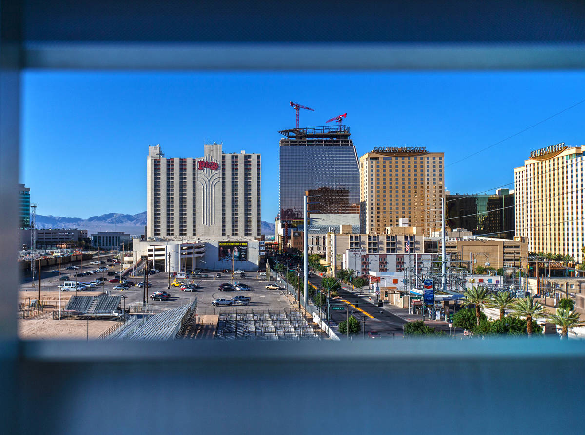Construction continues on Circa resort on Tuesday, June 16, 2020, in Las Vegas. (Benjamin Hager ...