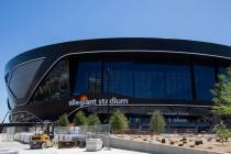 Allegiant Stadium is seen in Las Vegas on Tuesday, June 16, 2020. (Chris Day/Las Vegas Review-J ...
