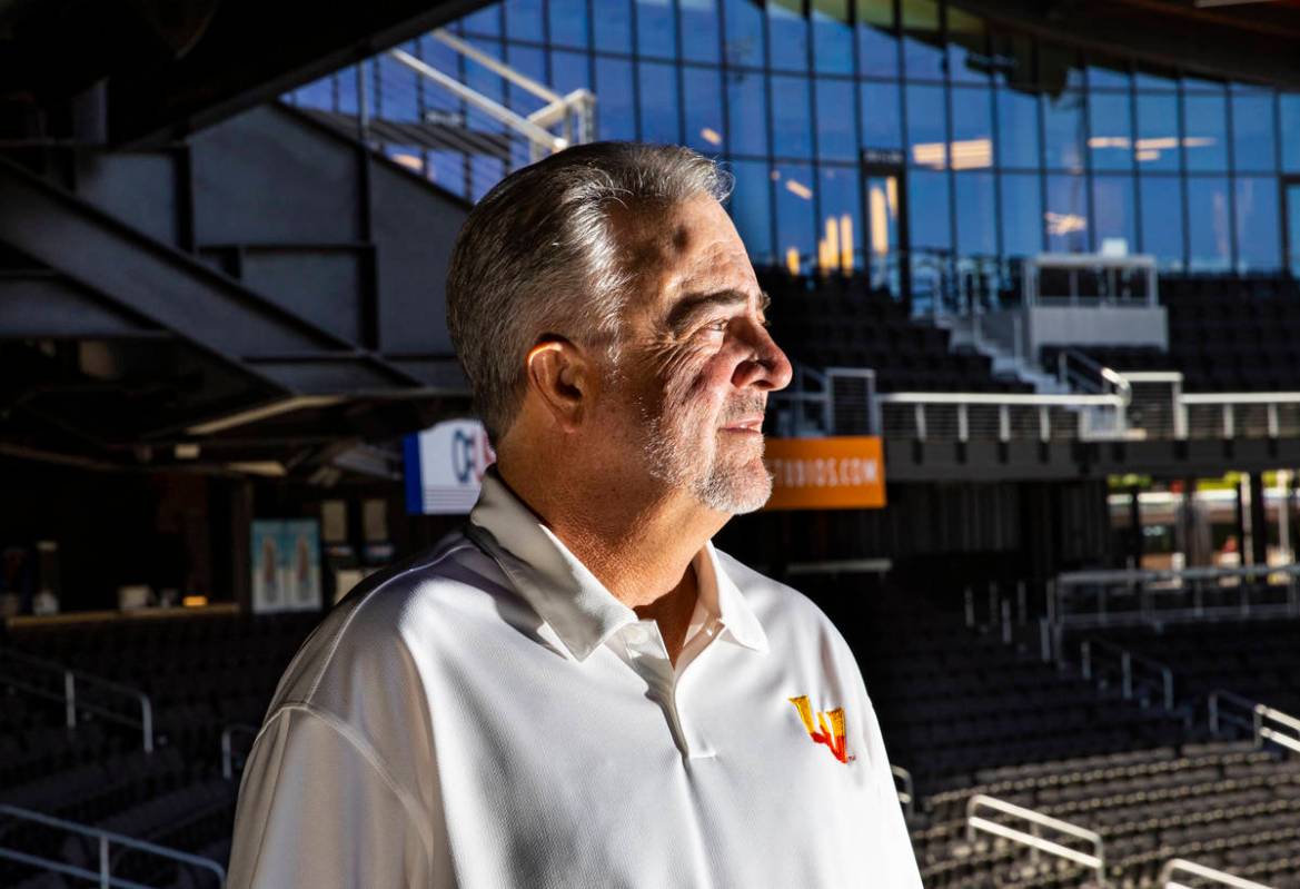 Las Vegas Aviators president Don Logan poses for a portrait at Las Vegas Ballpark in Downtown S ...