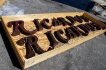 Signs from Ricardo's are seen at the back of DHS Signs before being sent to the Neon Museum in ...