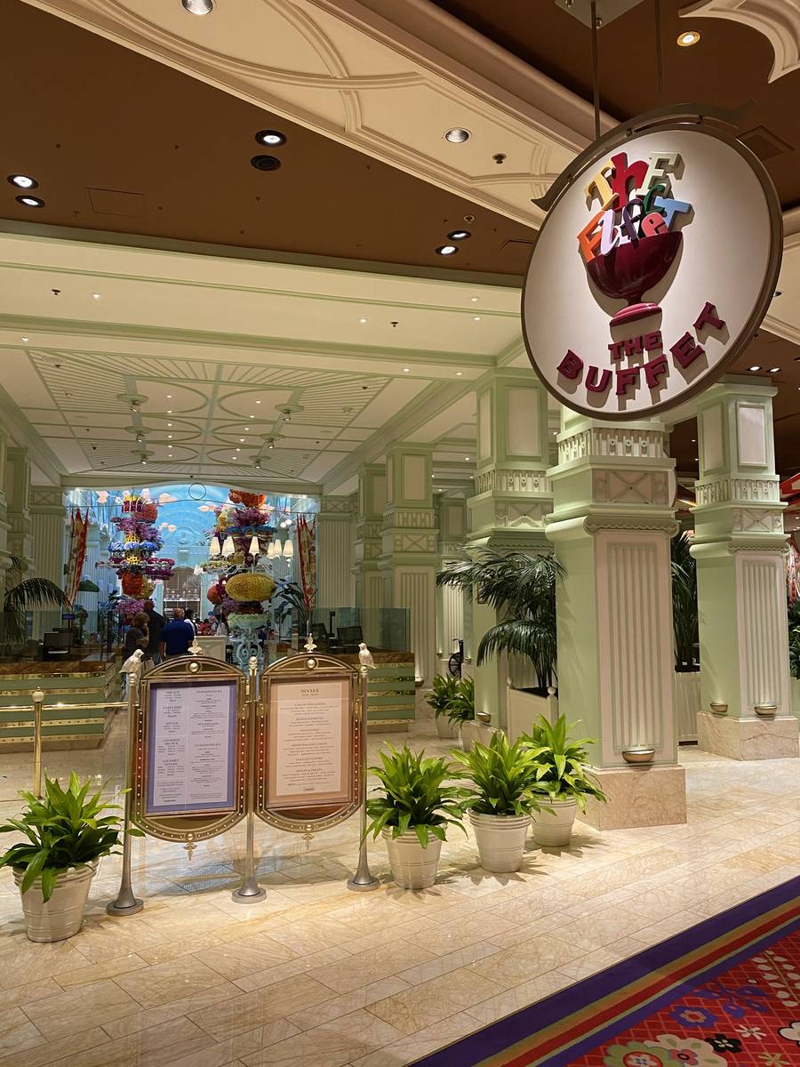 Exterior of The Buffet at Wynn on June 23, 2020. (Al Mancini/Las Vegas Review-Journal)