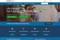 This file image provided by U.S. Centers for Medicare & Medicaid Service shows the website for ...