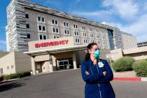 Caroline Maloney stands outside HonorHealth's Scottsdale Osborn Medical Center at the end of he ...
