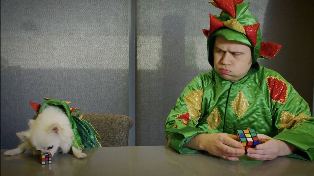Piff the Magic Dragon and Mr. Piffles are shown in a screen-grab in a promotional video for the ...