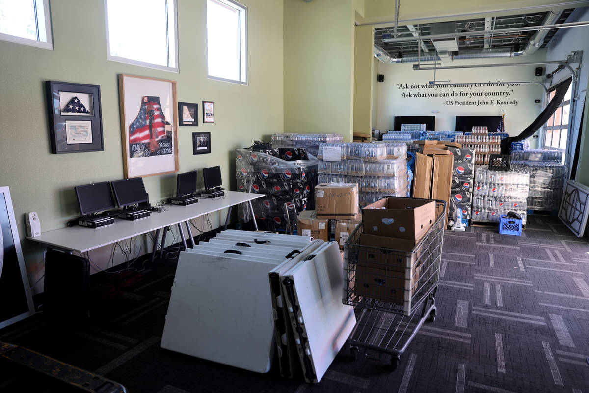 The multipurpose room at SHARE Village, formerly known as Veterans Village, in downtown Las Veg ...