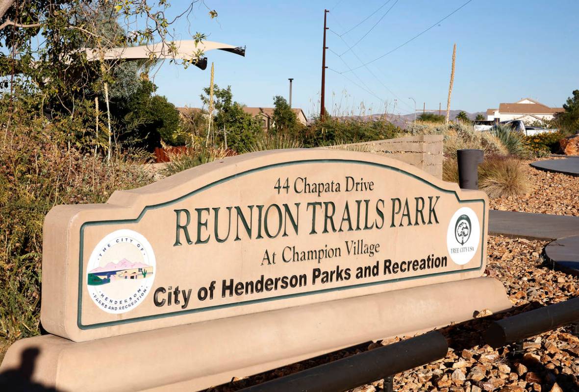 Reunion Trails Park Thursday, Oct. 26, 2017, in Henderson. (Bizuayehu Tesfaye/Las Vegas Review- ...
