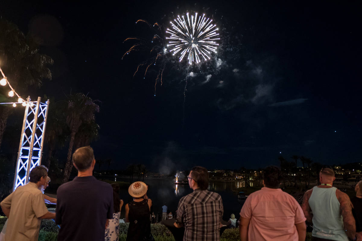 Lake Las Vegas will start its annual Fourth of July fireworks display over the lake at 9 p.m. ( ...