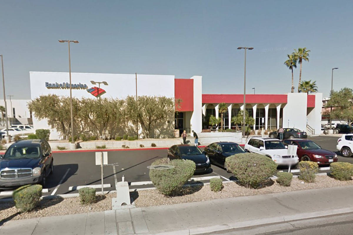Bank of America on 4795 S. Maryland Parkway in Las Vegas (Google Maps)