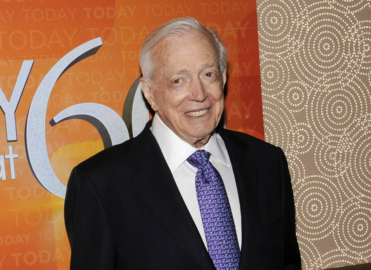 A Jan. 12, 2012, file photo shows Hugh Downs at the "Today" show 60th anniversary celebration i ...