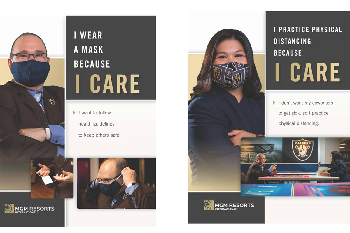 Posters promoting MGM Resorts International's "Take 5" campaign. (Courtesy)