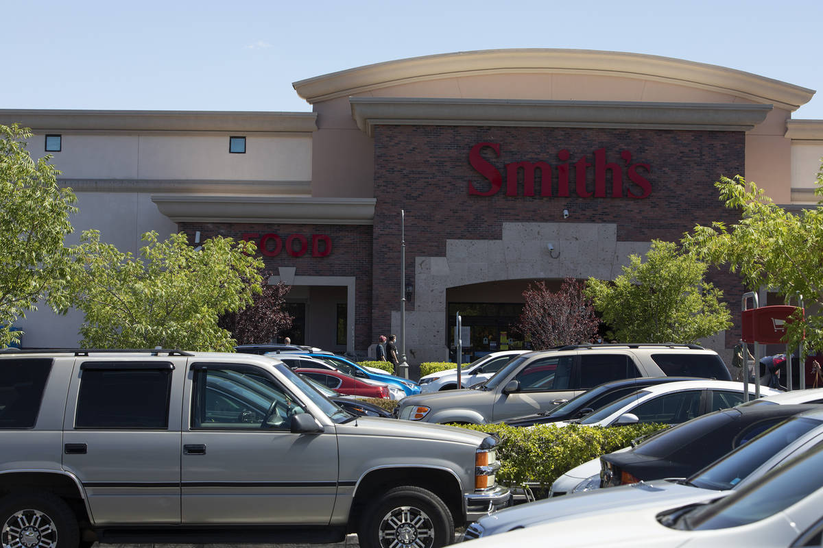 The parking lot at the Smith's Food & Drug on West Charleston Boulevard is busy ahead of In ...