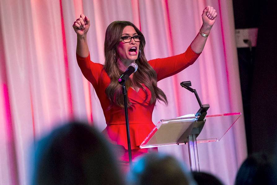 Kimberly Guilfoyle, senior advisor for Donald Trump's 2020 campaign, speaks during a leadership ...