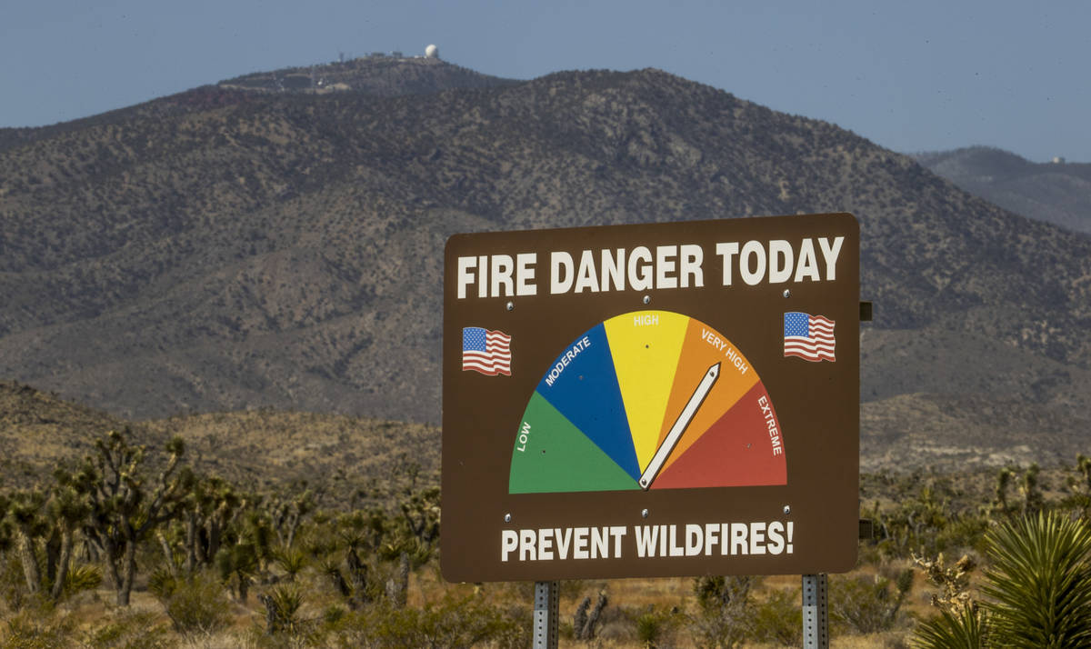 The fire danger remains very high as winds pick up again during the Mahogany Fire on Mount Char ...