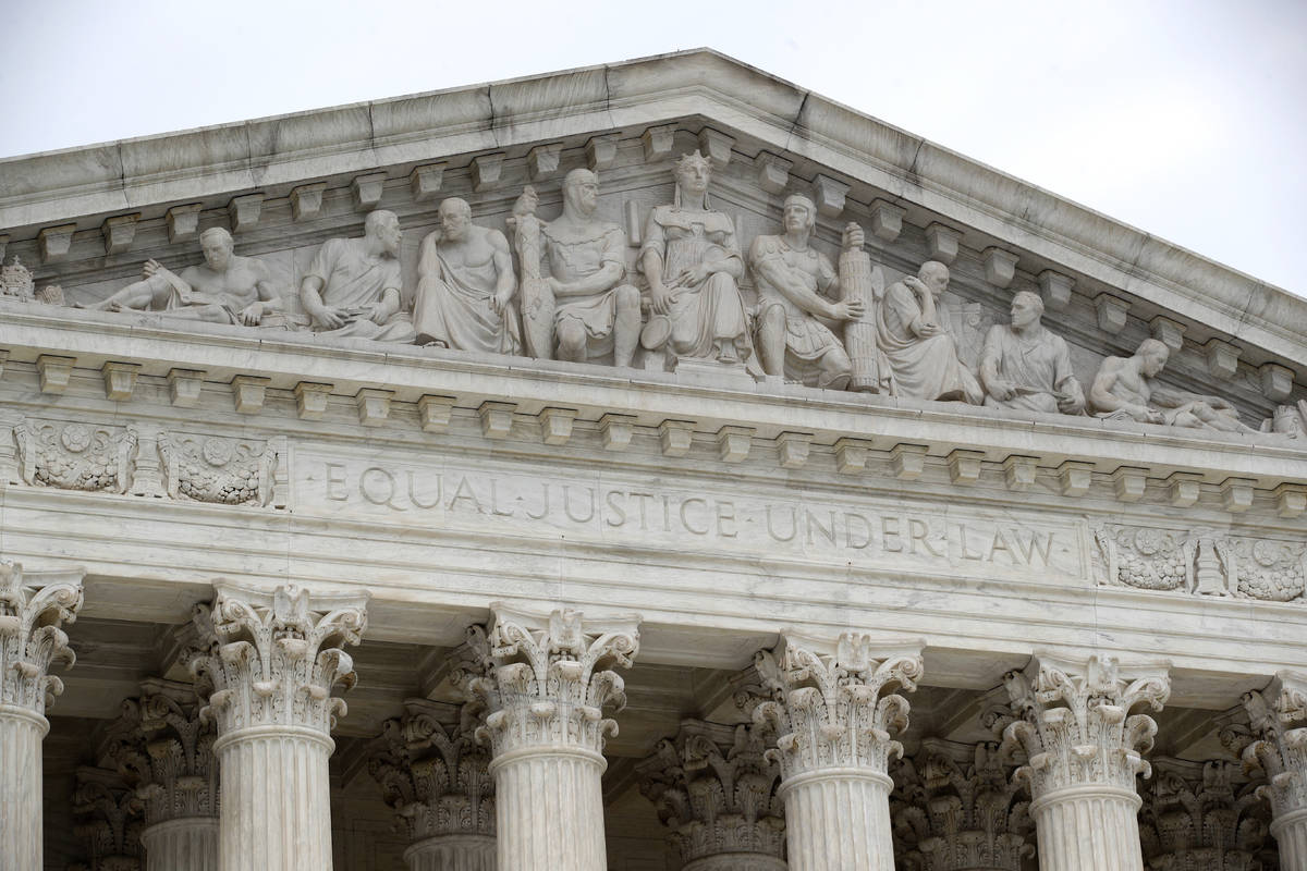 The Supreme Court stands on on Capitol Hill in Washington, Monday, July 6, 2020.(AP Photo/Patri ...