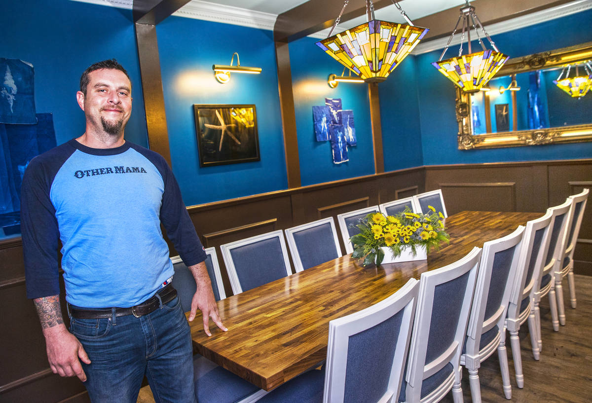 Chef Dan Krohmer in the private dining room at Other Mama in this 2017 file photo. (Benjamin Ha ...