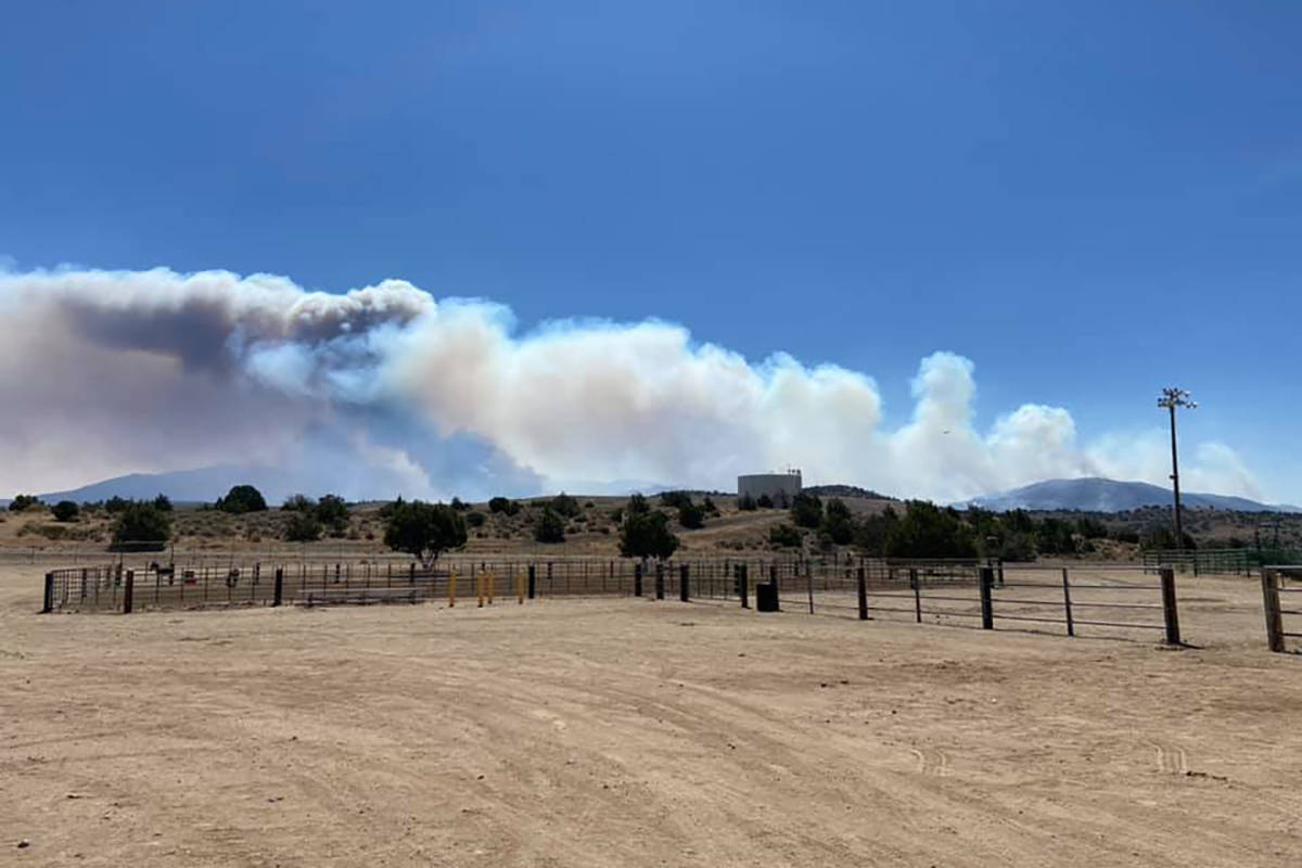 The Numbers Fire is estimated to be at 10,000 acres. (Bureau of Land Management Facebook)