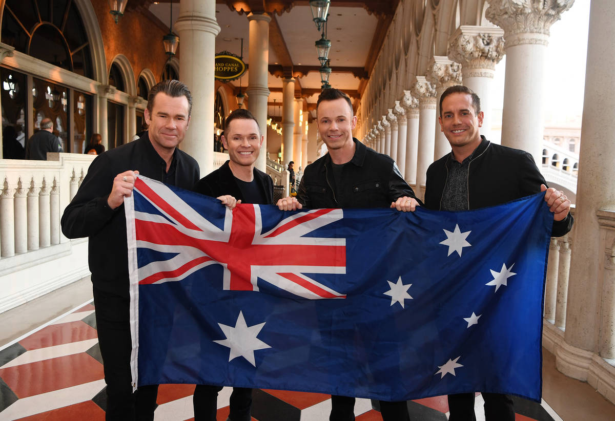 Members of Human Nature, from left, Phil Burton, Mike Tierney, Andrew Tierney and Toby Allen ar ...