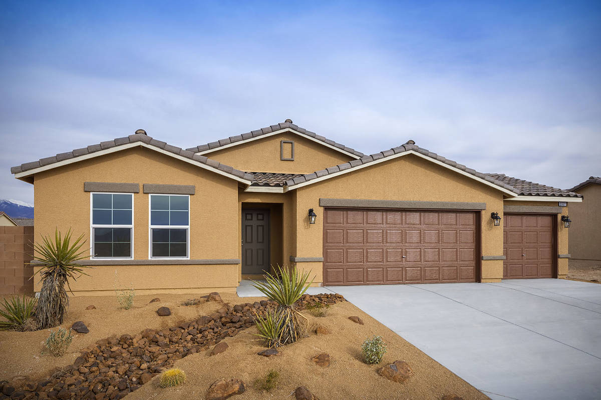 The collection of new single- and two-story homes at Burson communities in Pahrump will be held ...