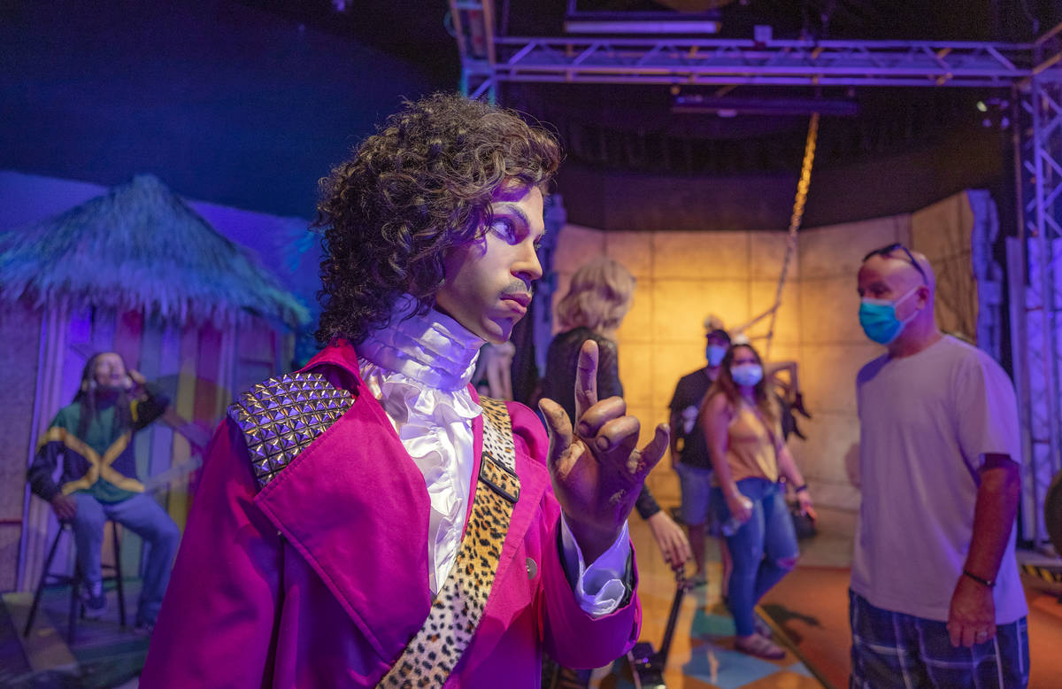 PrinceÕs wax figure is seen at Madame Tussauds Las Vegas wax museum located in the Las Veg ...