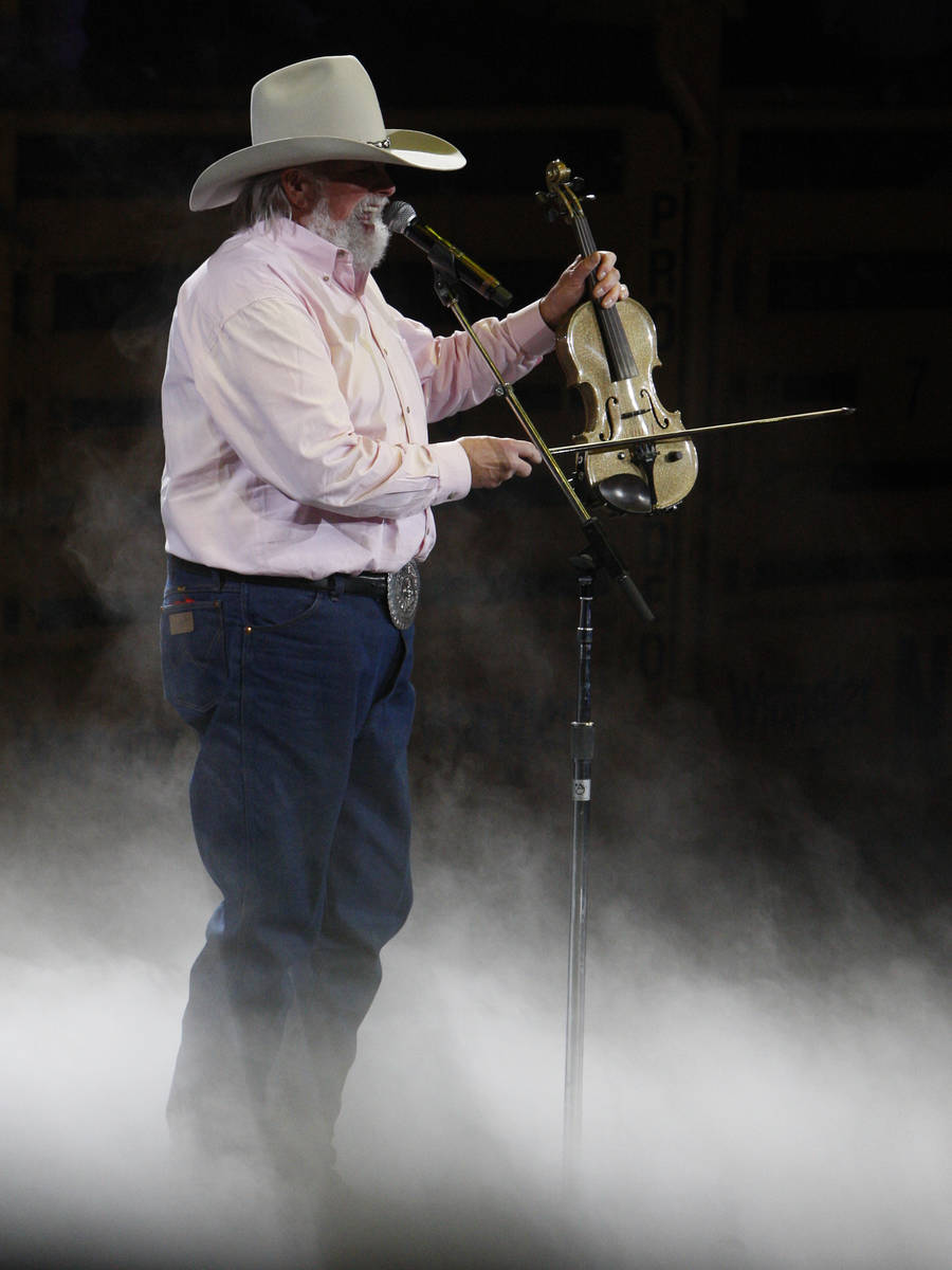 Charlie Daniels performance during round 7 of the 2010 Wranglers National Finals Rodeo at the T ...