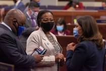 In this July 10, 2020, file photo, Nevada Assembly Assistant Majority Floor Leader Daniele Monr ...