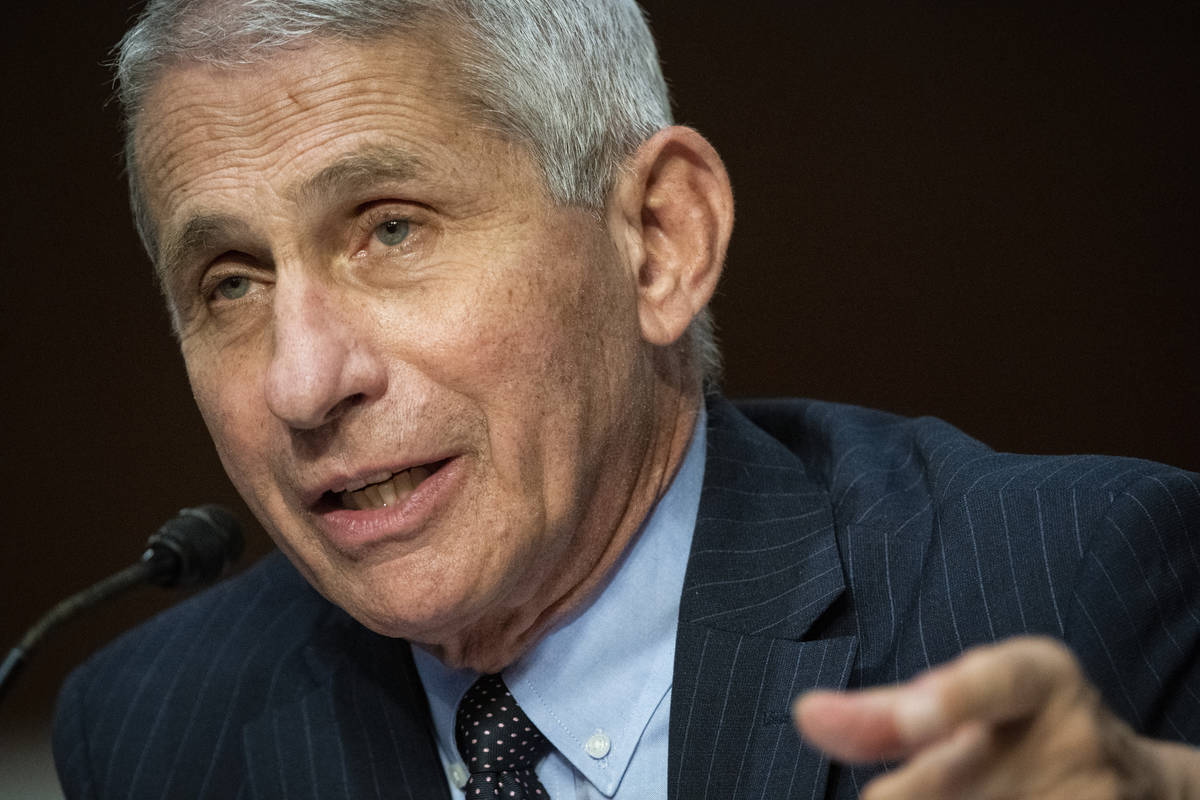 Director of the National Institute of Allergy and Infectious Diseases Dr. Anthony Fauci speaks ...