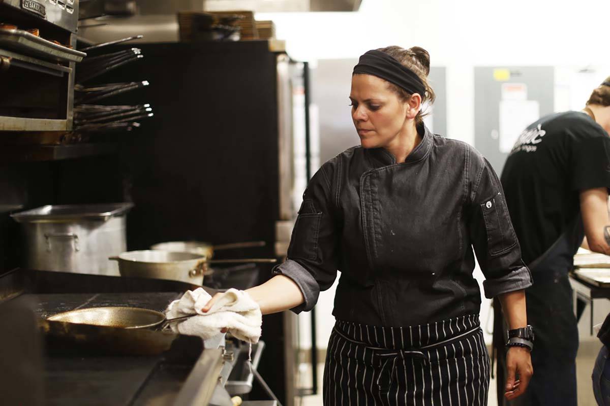 Gina Marinelli, shown here at The Kitchen at Atomic in April, used a pop-up New Year’s Eve di ...