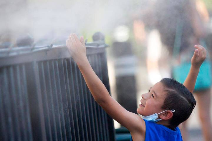 The high temperature in Las Vegas will be about 106 on Wednesday, July 15, 2020, according to t ...