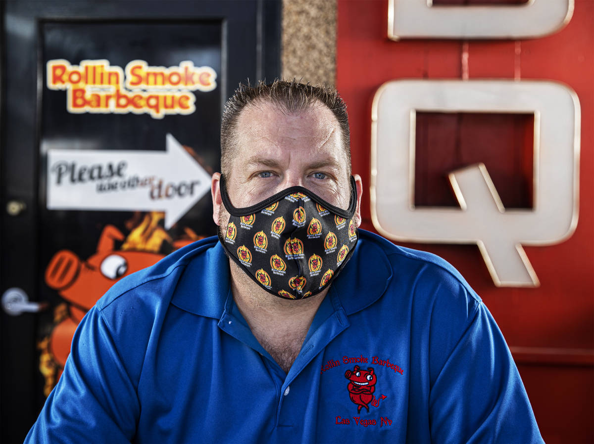 Owner and chief executive officer John Holland at Rollin' Smoke BBQ on Wednesday, July 15, 2020 ...