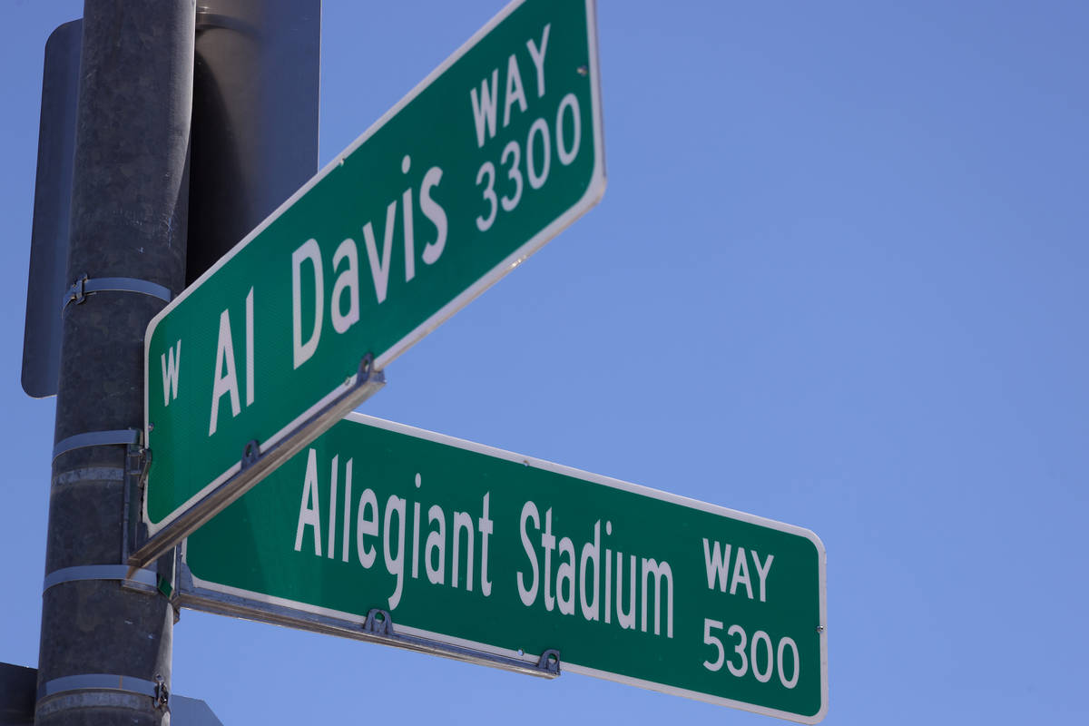 The Raiders Allegiant Stadium in Las Vegas, Saturday, July 18, 2020. (Erik Verduzco / Las Vegas ...