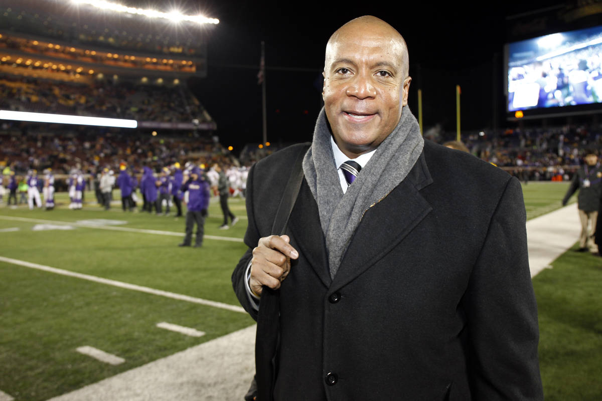 FILE - In this Dec. 27, 2015, file photo, Minnesota Vikings chief operating officer Kevin Warre ...