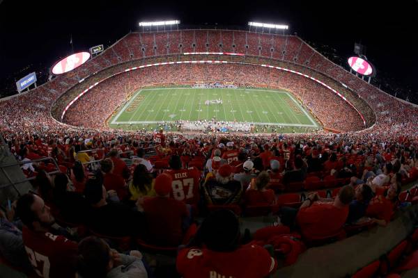 FILE - In this Aug. 24, 2019, file photo, the Kansas City Chiefs and the San Francisco 49ers pl ...
