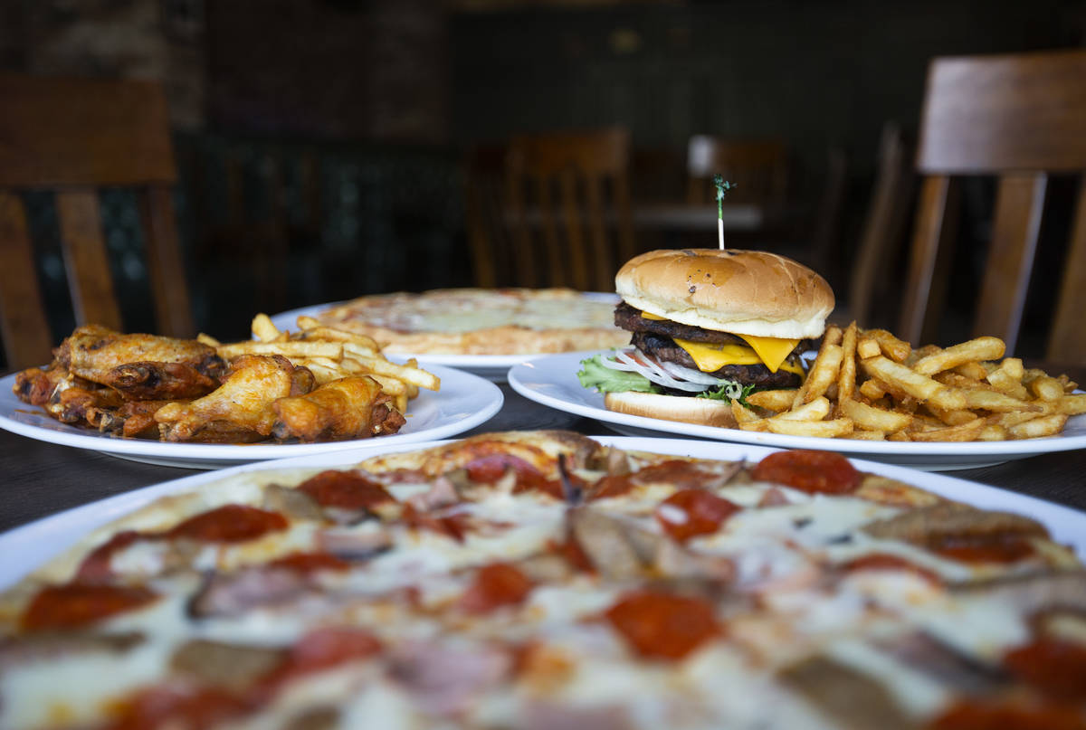 Food from Vegas.Pizza and KO Sports Bar is made at The Blind Pig on Monday, July 20, 2020, in L ...