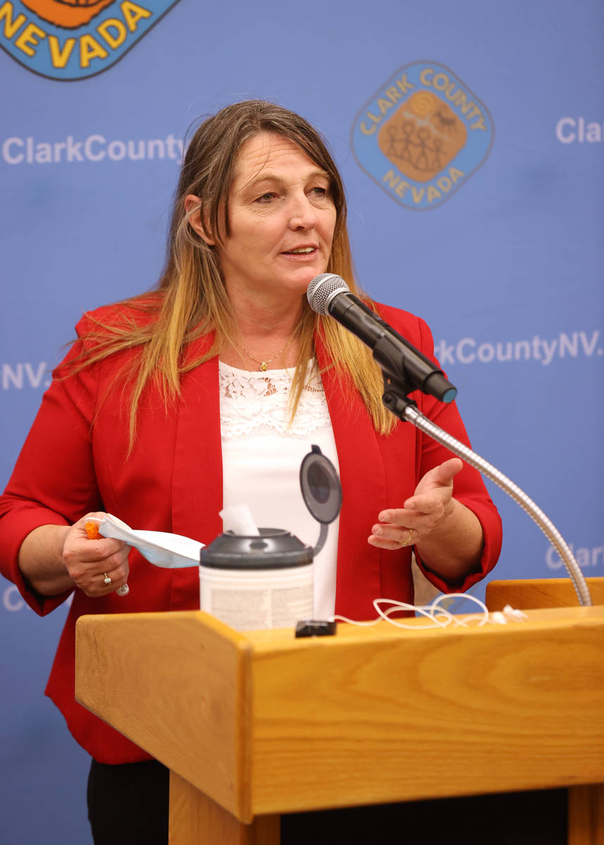 Clark County Commission Chairman Marilyn Kirkpatrick updates plans to increase contact tracing ...