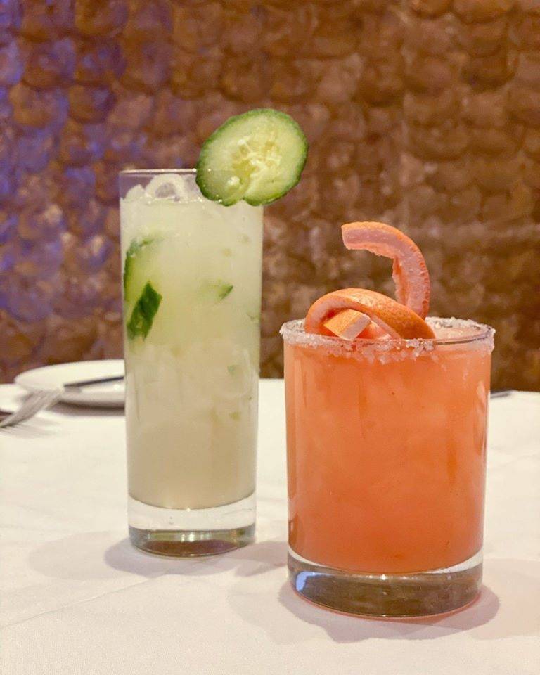 Cucumber Fresca, left, and Scorpion Stinger at Emeril's New Orleans Fish House.(Emeril's)
