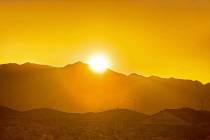 Sunny skies with high temperatures around 102 degrees are forecast for Las Vegas on Thursday, J ...