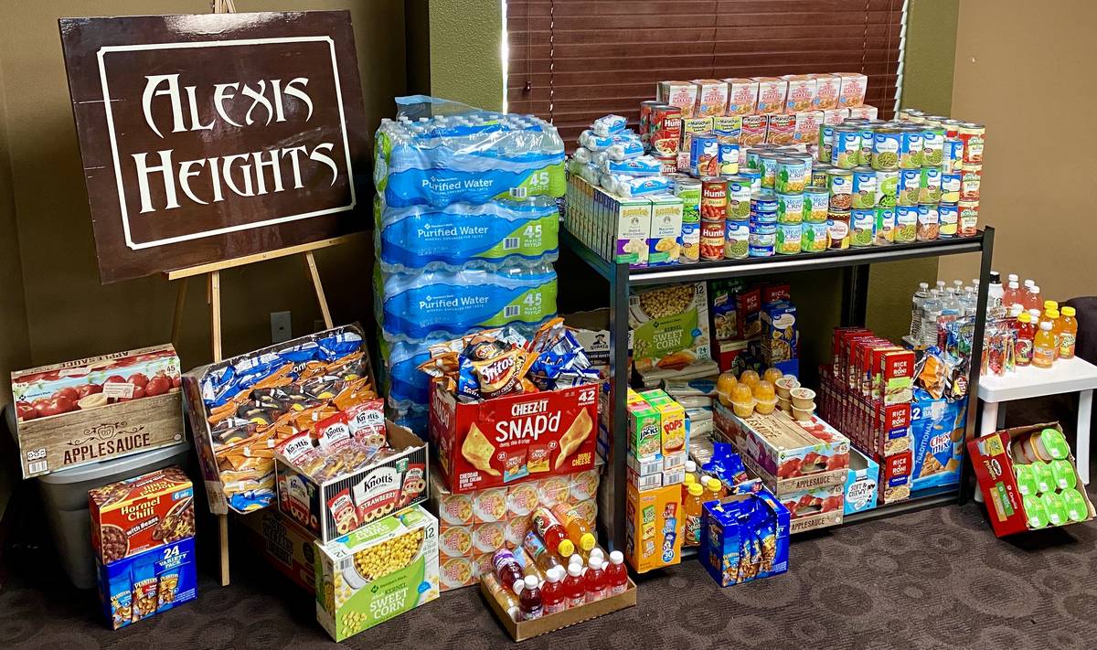 The Alexis Heights Homeowner Association pitched in money, time and donated items to help out i ...