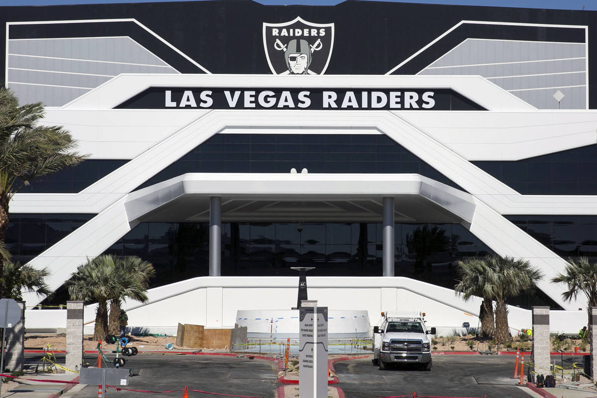 The Las Vegas Raiders headquarters and practice facility photographed on Wednesday, July 8, 202 ...