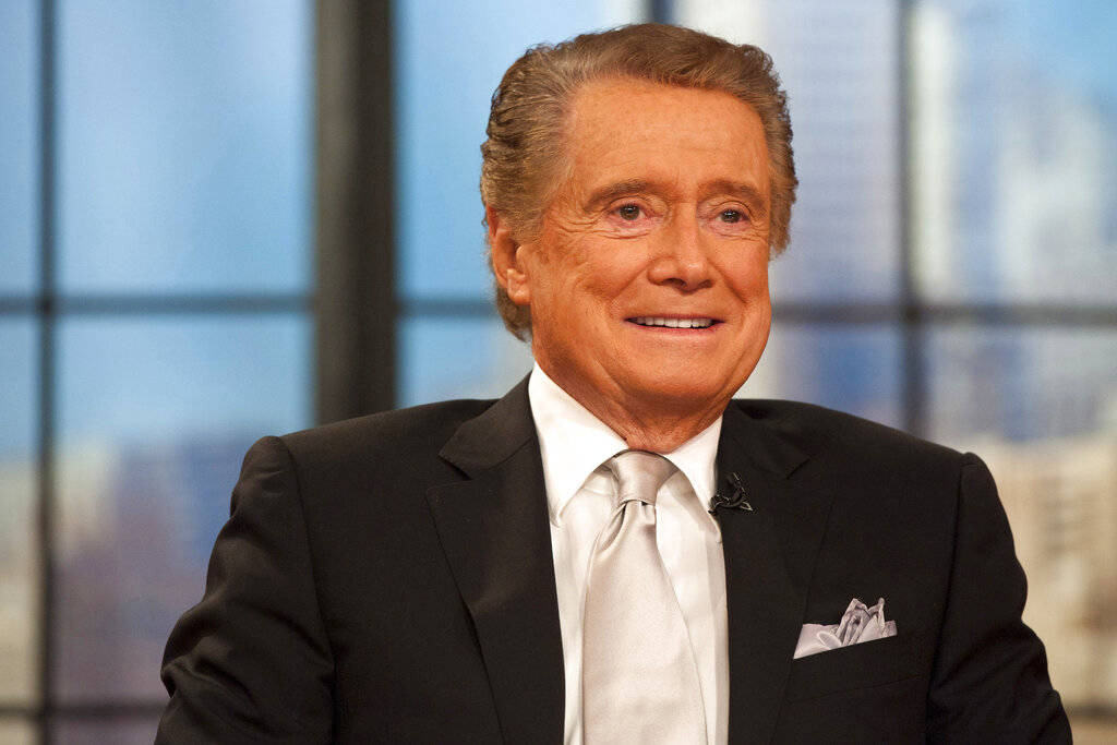 Regis Philbin appears on his farewell episode of "Live! with Regis and Kelly", in New York, Nov ...
