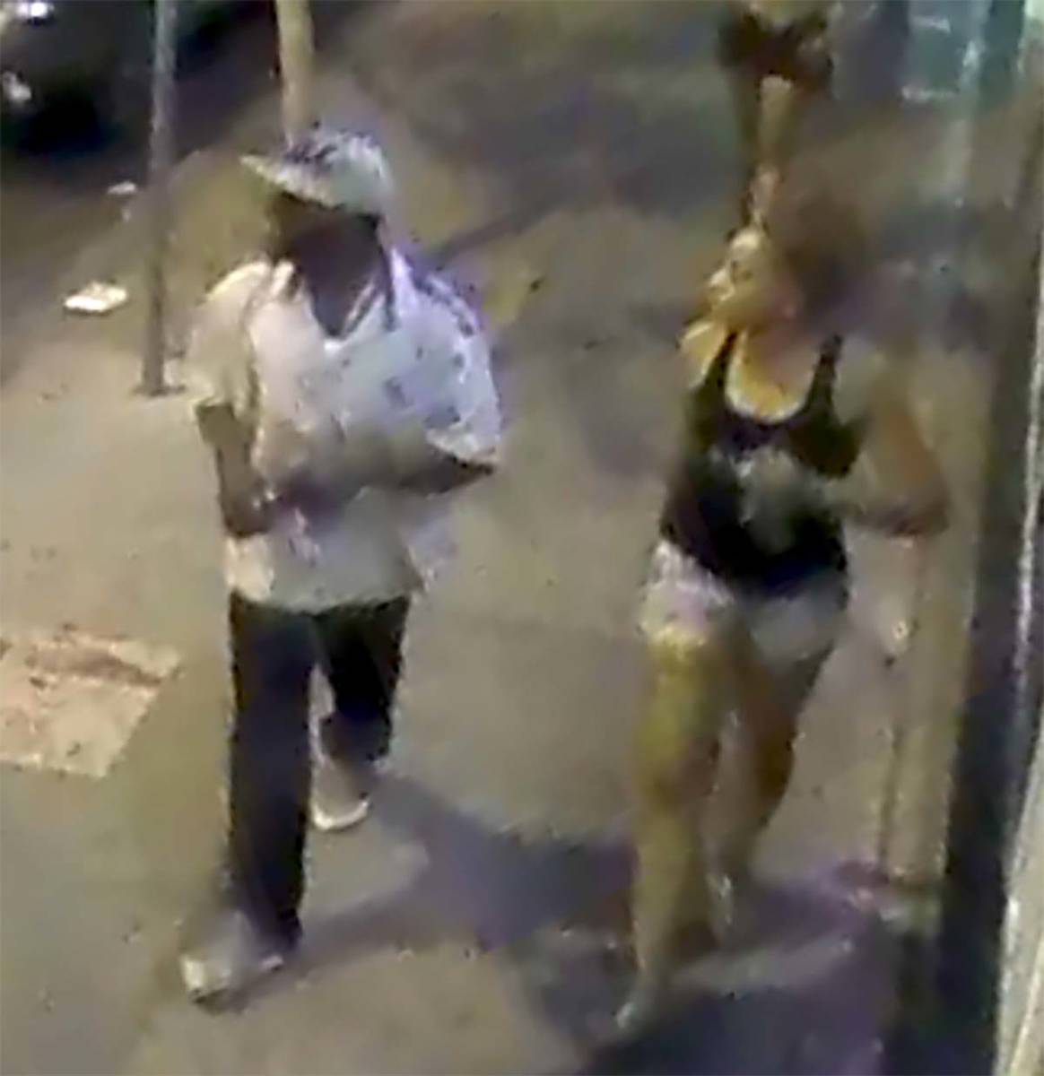 Las Vegas police seek help identifying two people of interest in a downtown Las Vegas stabbing ...